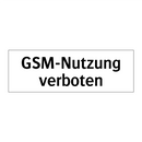 GSM-Nutzung verboten