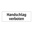 Handschlag verboten