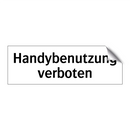 Handybenutzung verboten
