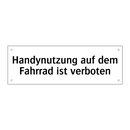 Handynutzung auf dem Fahrrad ist verboten