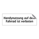 Handynutzung auf dem Fahrrad ist verboten