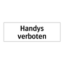 Handys verboten