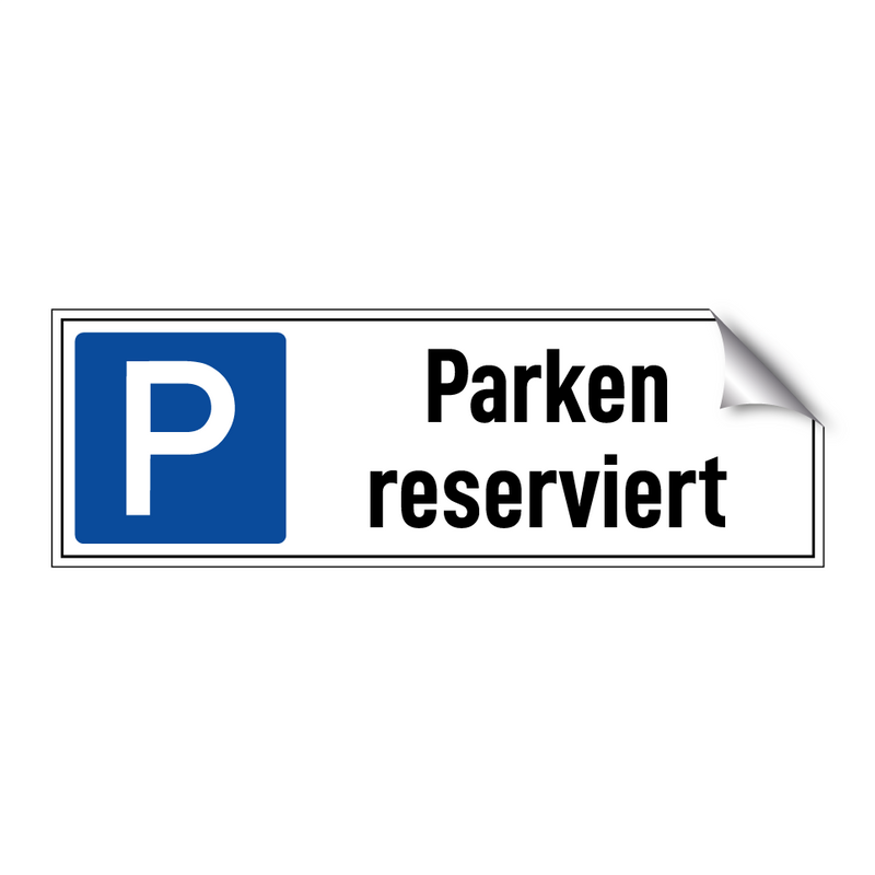 Parken reserviert