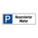 Reservierter Mieter