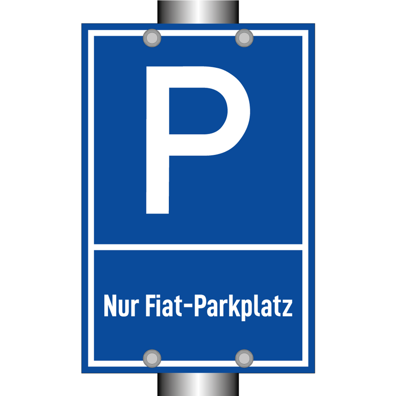 Nur Fiat-Parkplatz