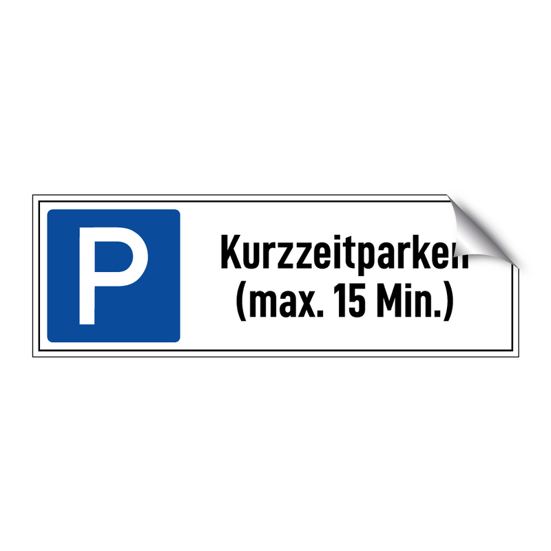 Kurzzeitparken (max. 15 Min.)