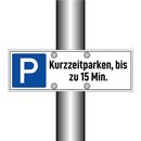 Kurzzeitparken, bis zu 15 Min.
