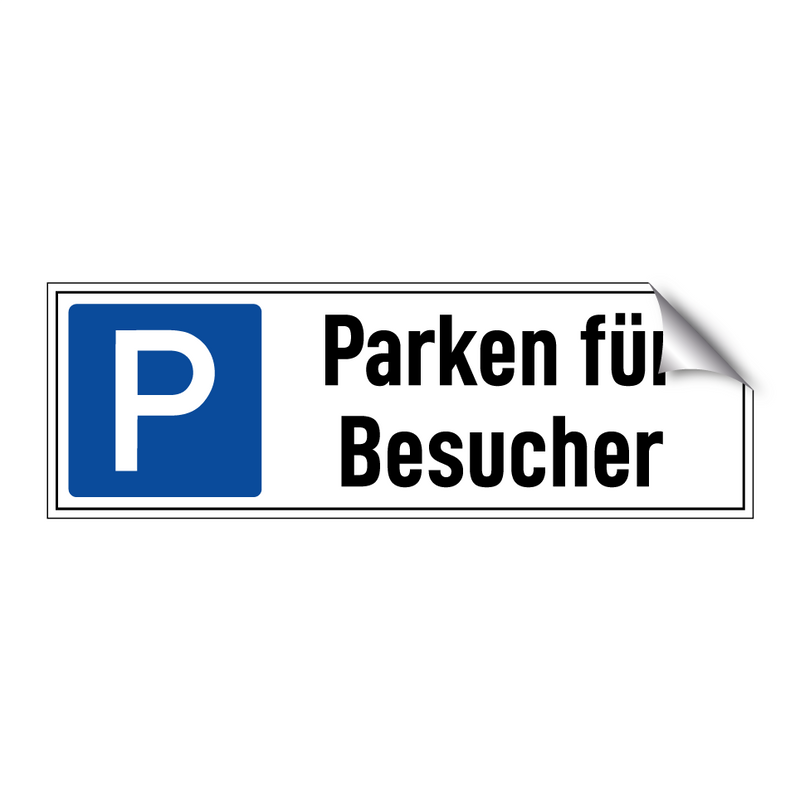 Parken für Besucher