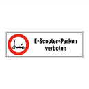 E-Scooter-Parken verboten