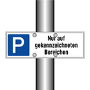 Nur auf gekennzeichneten Bereichen