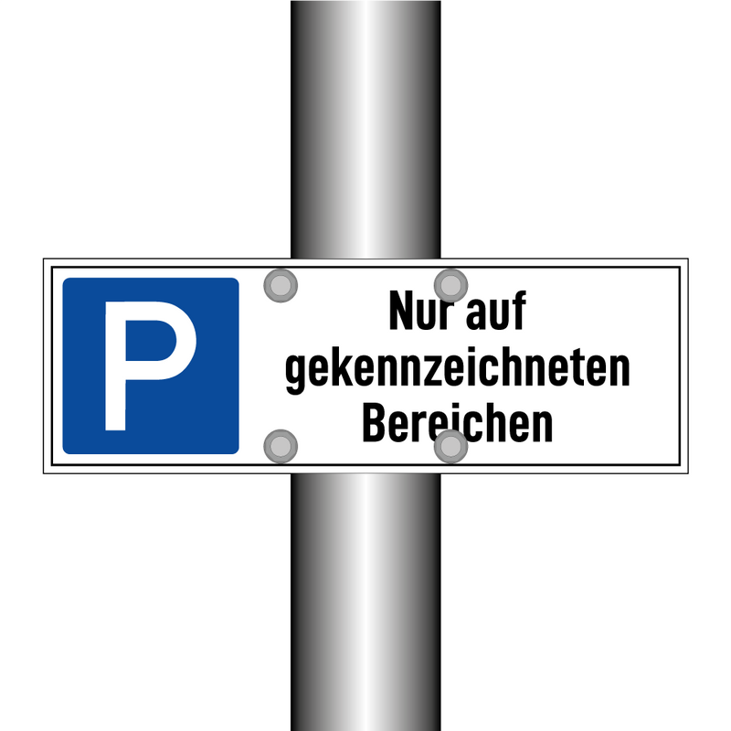 Nur auf gekennzeichneten Bereichen