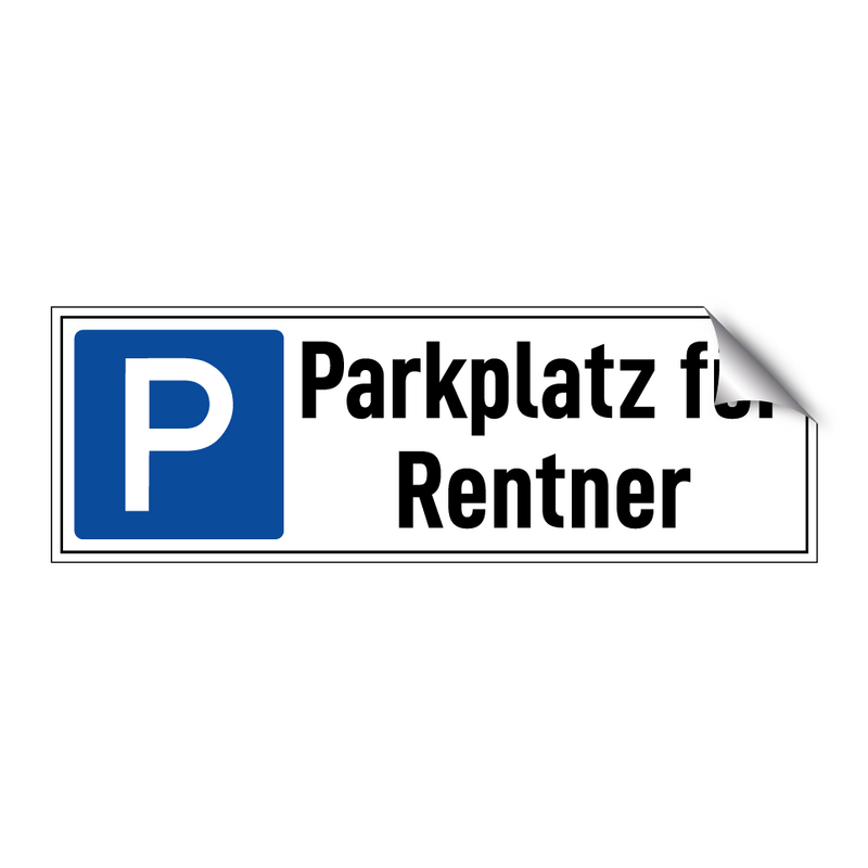 Parkplatz für Rentner