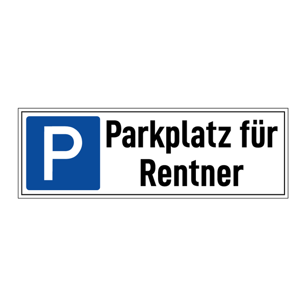 Parkplatz für Rentner