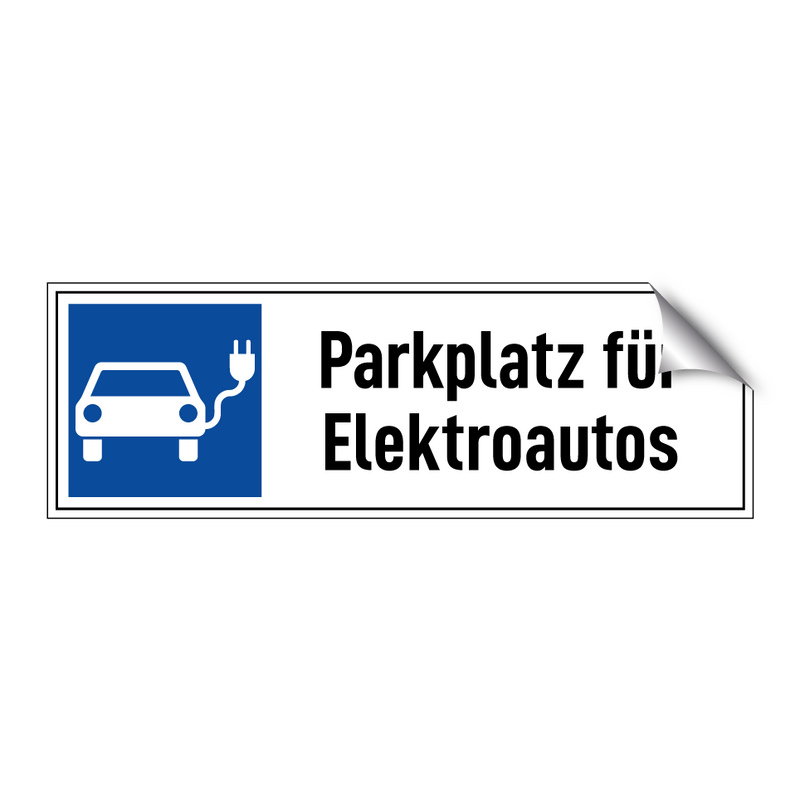 Parkplatz für Elektroautos