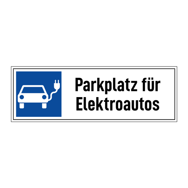 Parkplatz für Elektroautos