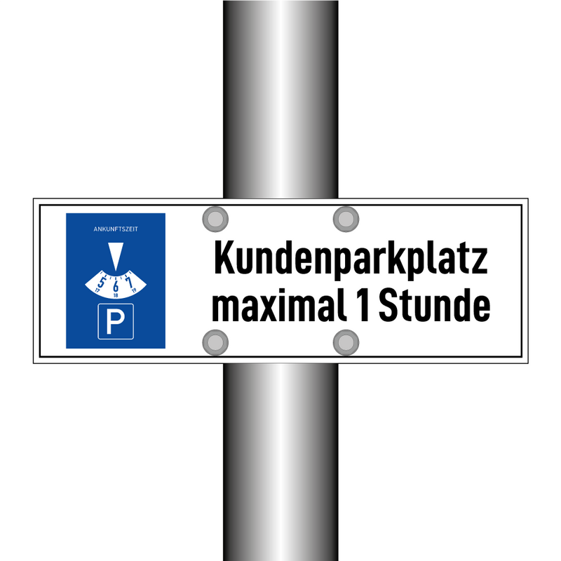 Kundenparkplatz maximal 1 Stunde