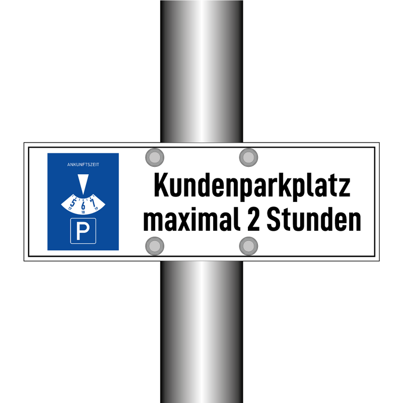 Kundenparkplatz maximal 2 Stunden