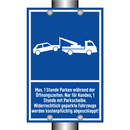 Max. 1 Stunde Parken während der Öffnungszeiten. Nur für Kunden, 1 Stunde mit Parkscheibe. Widerrechtlich geparkte Fahrzeuge werden kostenpflichtig abgeschleppt!