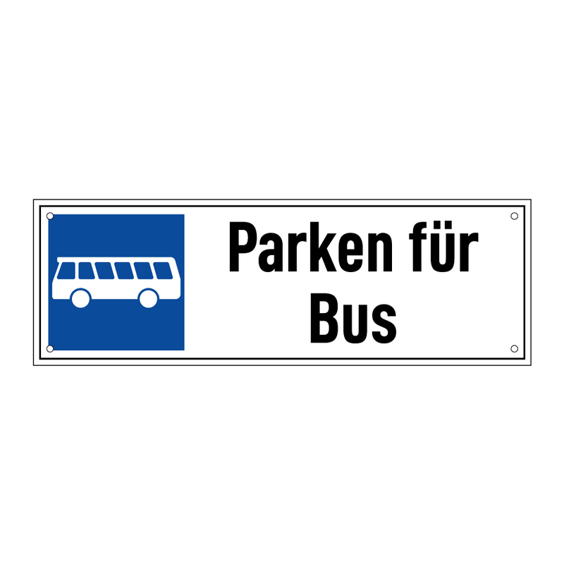 Parken für Bus