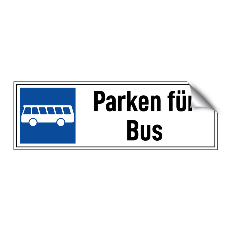 Parken für Bus