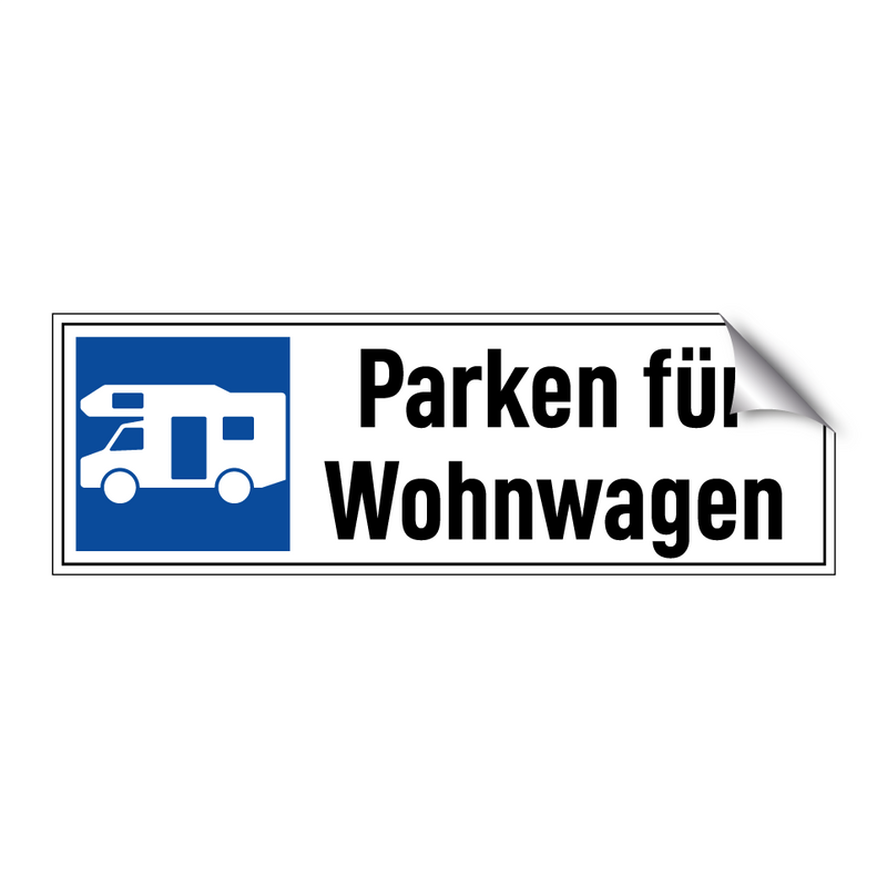 Parken für Wohnwagen