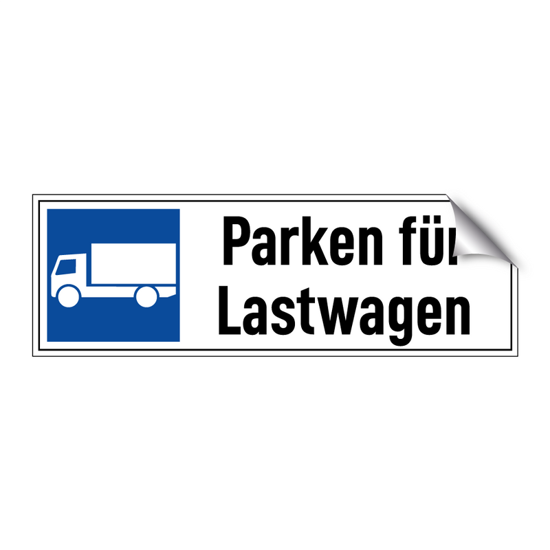 Parken für Lastwagen