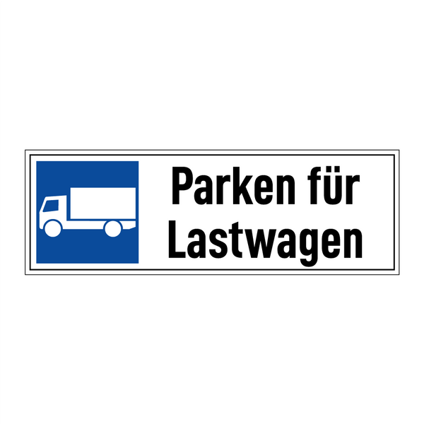Parken für Lastwagen