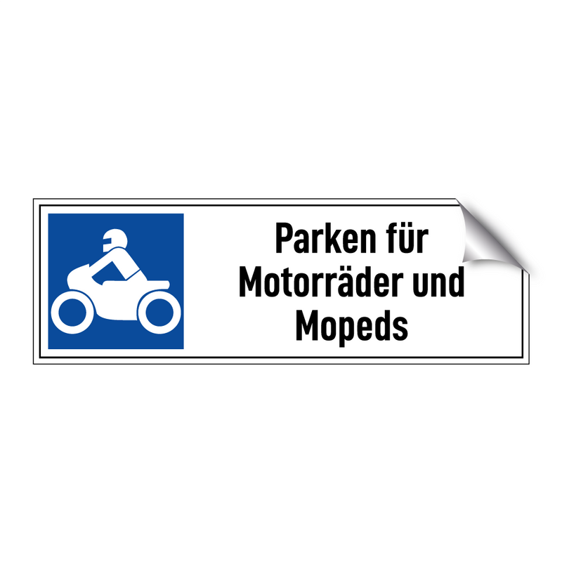 Parken für Motorräder und Mopeds