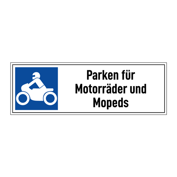 Parken für Motorräder und Mopeds