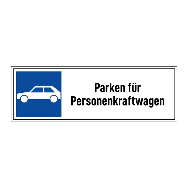 Parken für Personenkraftwagen