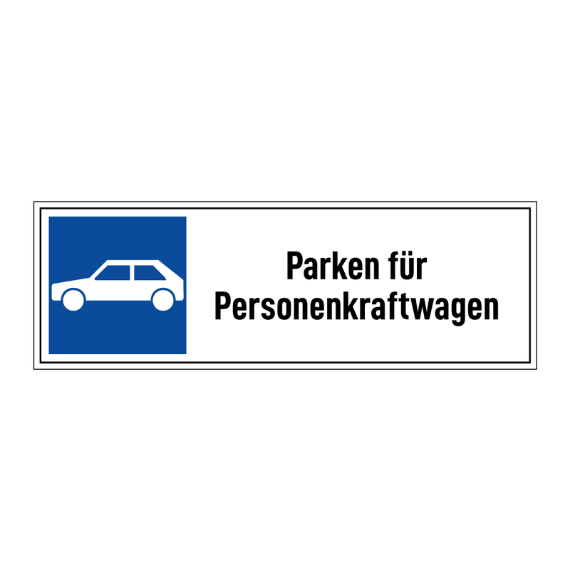 Parken für Personenkraftwagen