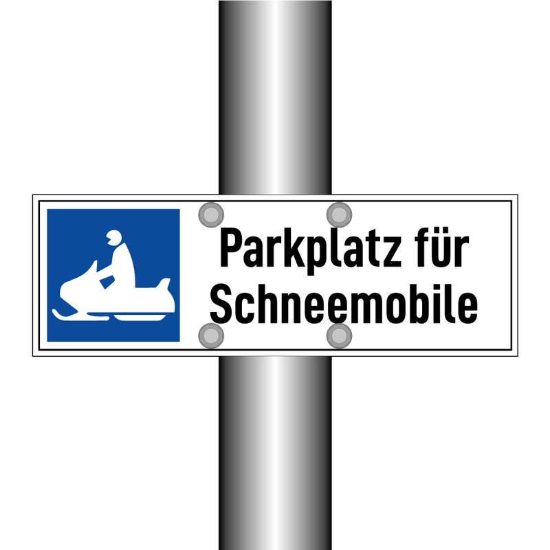 Parkplatz für Schneemobile