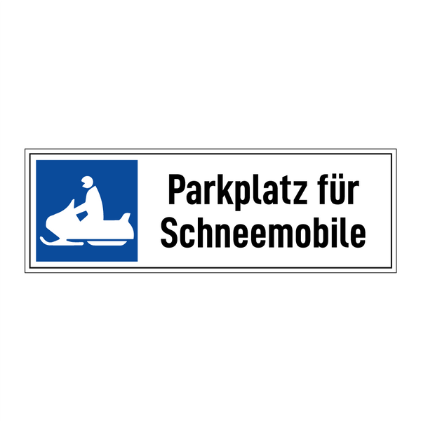 Parkplatz für Schneemobile