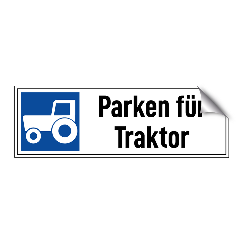 Parken für Traktor