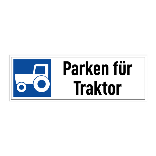 Parken für Traktor