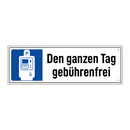 Den ganzen Tag gebührenfrei