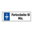 Parkscheibe 10 Min.