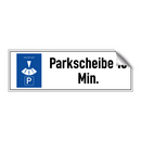 Parkscheibe 10 Min.