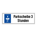 Parkscheibe 3 Stunden