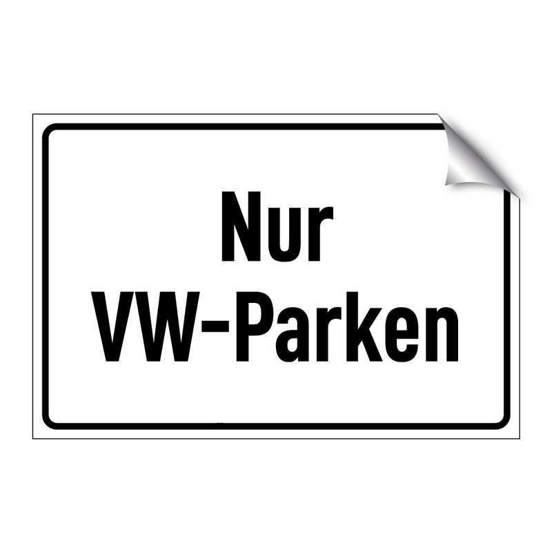 Nur VW-Parken