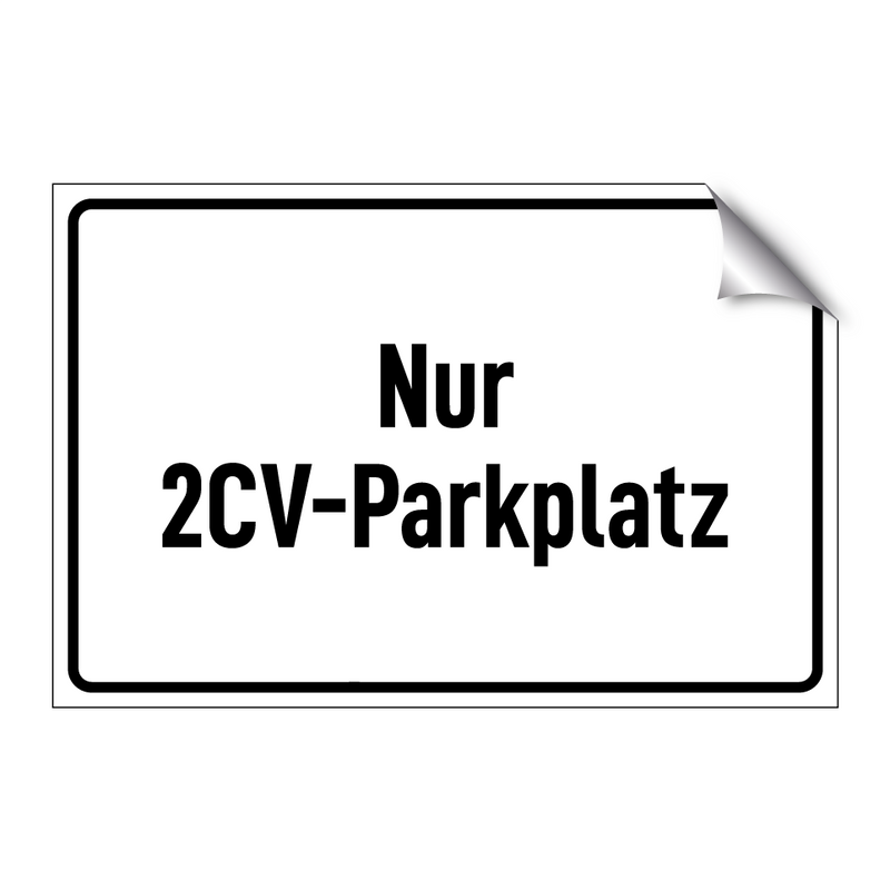 Nur 2CV-Parkplatz