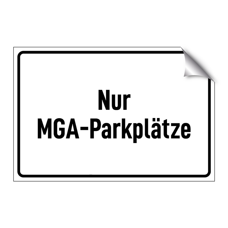 Nur MGA-Parkplätze