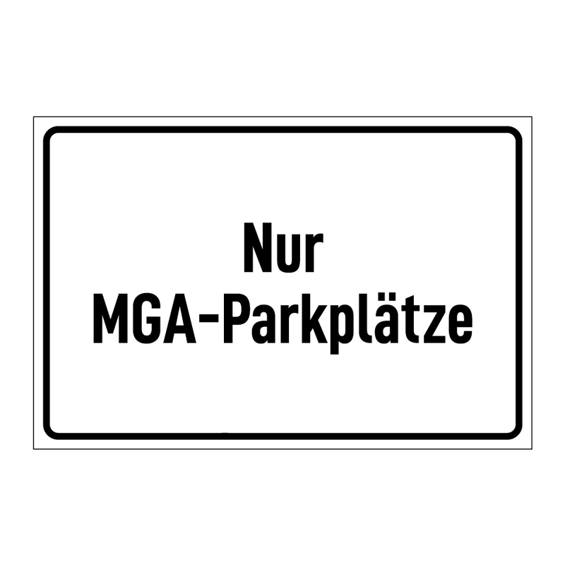 Nur MGA-Parkplätze