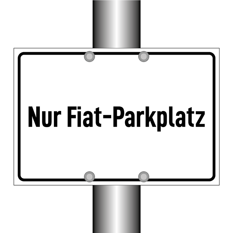 Nur Fiat-Parkplatz