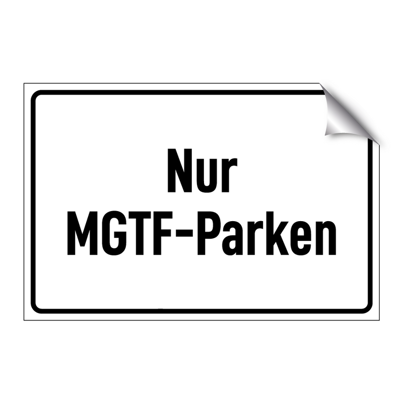 Nur MGTF-Parken