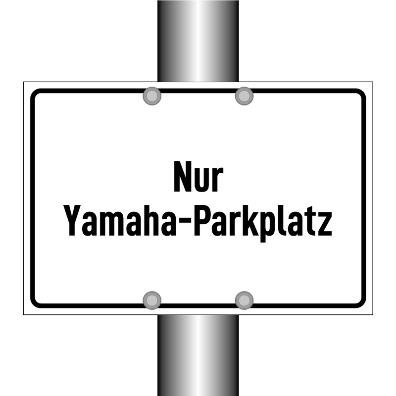 Nur Yamaha-Parkplatz