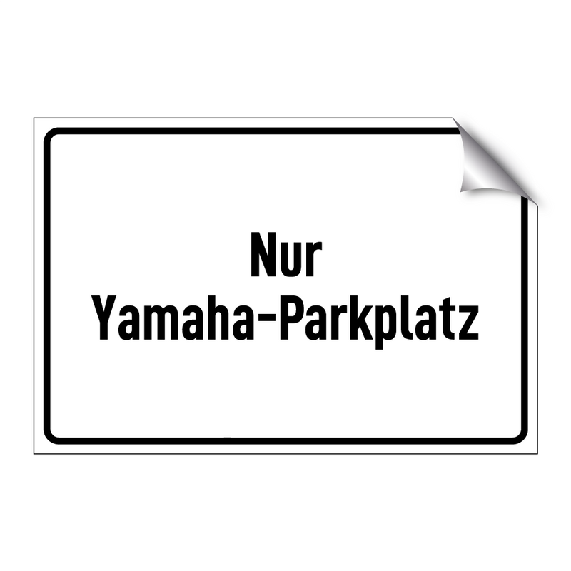 Nur Yamaha-Parkplatz