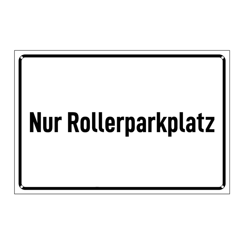 Nur Rollerparkplatz