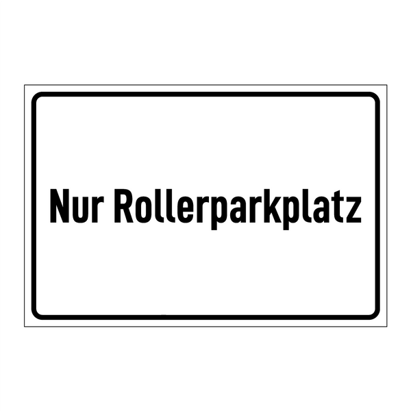 Nur Rollerparkplatz