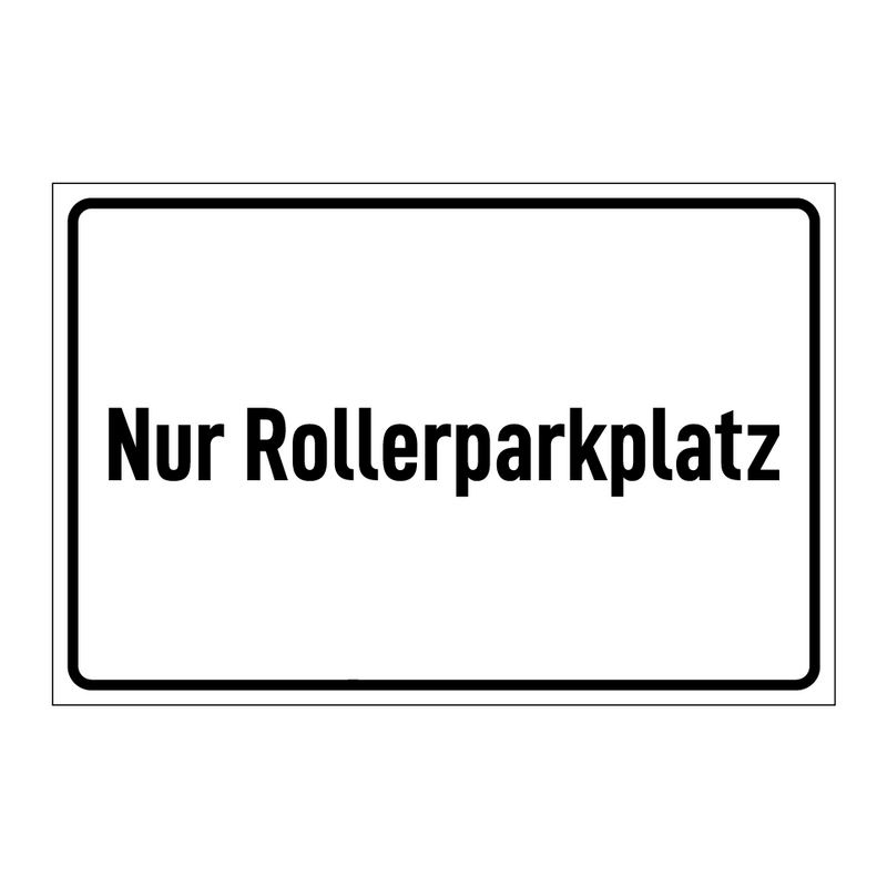 Nur Rollerparkplatz
